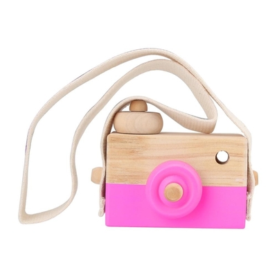 Let'S Make 1 PC ไม้ของเล่นเด็กแฟชั่นกล้องจี้ไม้ Montessori ของเล่นสำหรับเด็ก DIY ของขวัญพยาบาล