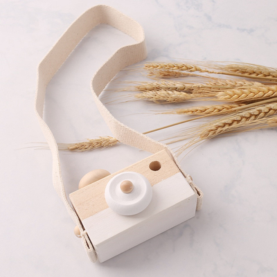 Let'S Make 1 PC ไม้ของเล่นเด็กแฟชั่นกล้องจี้ไม้ Montessori ของเล่นสำหรับเด็ก DIY ของขวัญพยาบาล