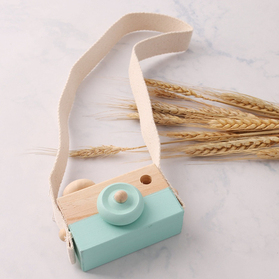 Let'S Make 1 PC ไม้ของเล่นเด็กแฟชั่นกล้องจี้ไม้ Montessori ของเล่นสำหรับเด็ก DIY ของขวัญพยาบาล