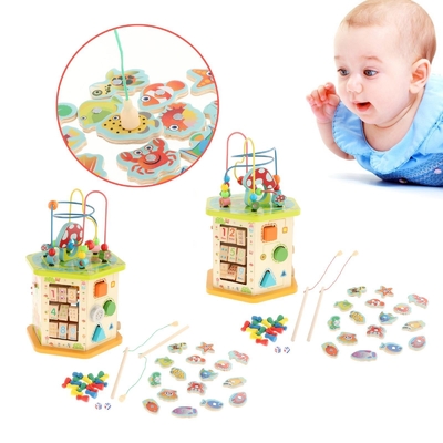 Montessori กิจกรรมไม้ขนาดใหญ่สำหรับปีใหม่เด็กทารก