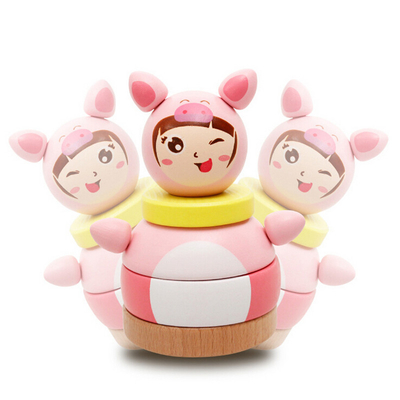 Tumbler Doll Roly Poly มือถือเขย่าแล้วมีเสียงของเล่นสำหรับทารกแรกเกิดเด็กของขวัญ