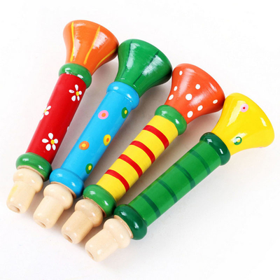 Hot Baby ไม้ฮอร์น Whistle เครื่องดนตรีของเล่นเด็ก Colorful