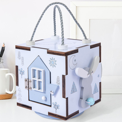 เด็ก Unisex Montessori กระดานไม้ไม่ว่างสำหรับทักษะยนต์ปรับ Trave