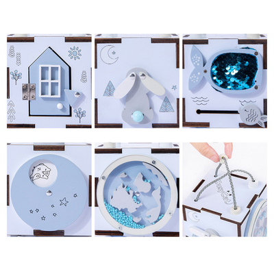 เด็ก Unisex Montessori กระดานไม้ไม่ว่างสำหรับทักษะยนต์ปรับ Trave