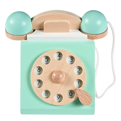 Retro จำลองโทรศัพท์ Playset ของเล่นเพื่อการศึกษาสำหรับเด็ก