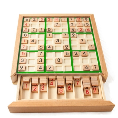 เด็ก Sudoku Chess Beech International Checkers พับโต๊ะเกม