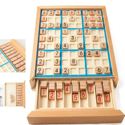 เด็ก Sudoku Chess Beech International Checkers พับโต๊ะเกม