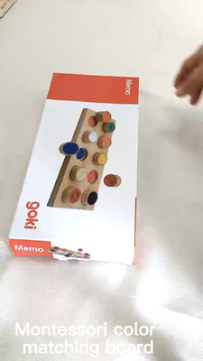 Montessori Sensory / Tactile Training Aids Baby Color Memory Matching Touch