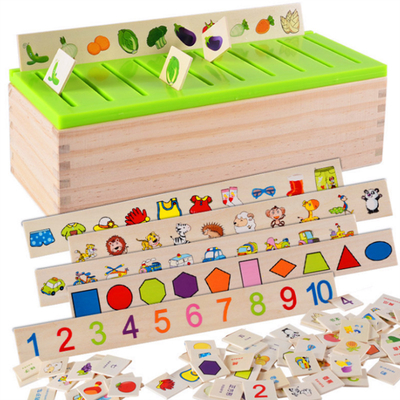 ไม้ Montessori ของเล่นเด็ก การจำแนกความรู้ทางคณิตศาสตร์