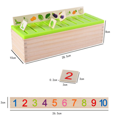 ไม้ Montessori ของเล่นเด็ก การจำแนกความรู้ทางคณิตศาสตร์