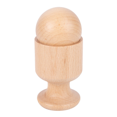 Montessori สื่อการสอนไม้ Cube ไข่ Ball Cup Practice Grasping For Infants