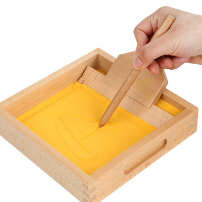 กล่องระบายสีทราย Montessori Speech การสอนของเล่นเพื่อการศึกษา