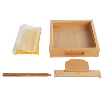กล่องระบายสีทราย Montessori Speech การสอนของเล่นเพื่อการศึกษา