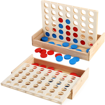 เด็กเพื่อการศึกษา Line Up Row Board Puzzle ของเล่นไม้พับได้