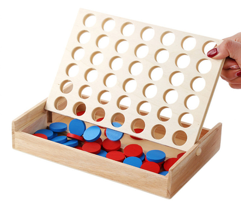 เด็กเพื่อการศึกษา Line Up Row Board Puzzle ของเล่นไม้พับได้