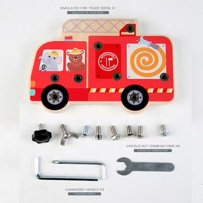 Busy Board Screw Bolt ชุดของเล่นสำหรับเด็ก Workbench ของเล่นไม้ Montessori