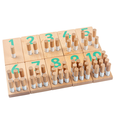 ไม้ Montessori กระดานเล็บการเรียนรู้ดิจิตอล 1.6 ความรู้ความเข้าใจดิจิทัลสำหรับเด็ก