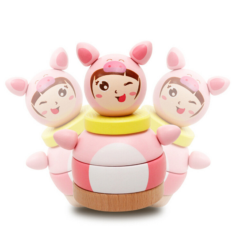 Tumbler Doll Roly Poly มือถือเขย่าแล้วมีเสียงของเล่นสำหรับทารกแรกเกิดเด็กของขวัญ